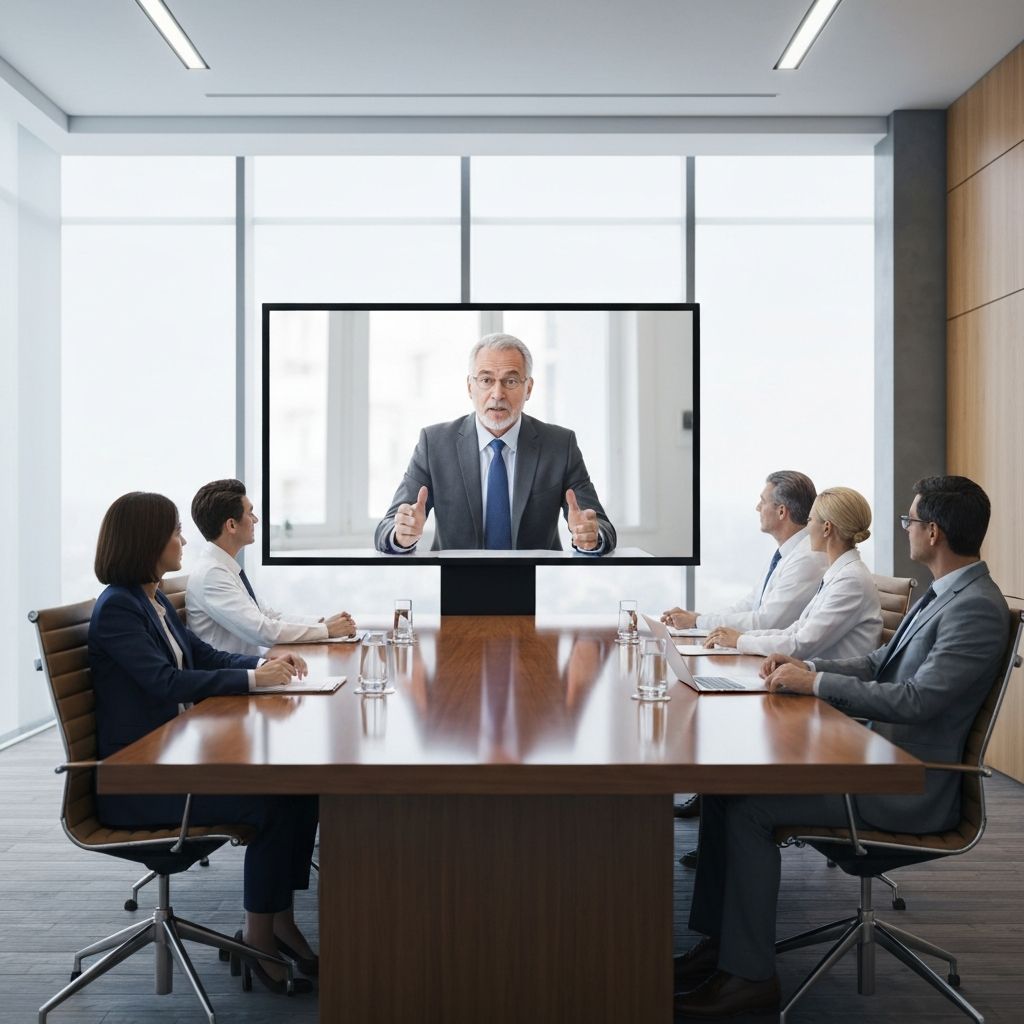 Sales meeting in progress